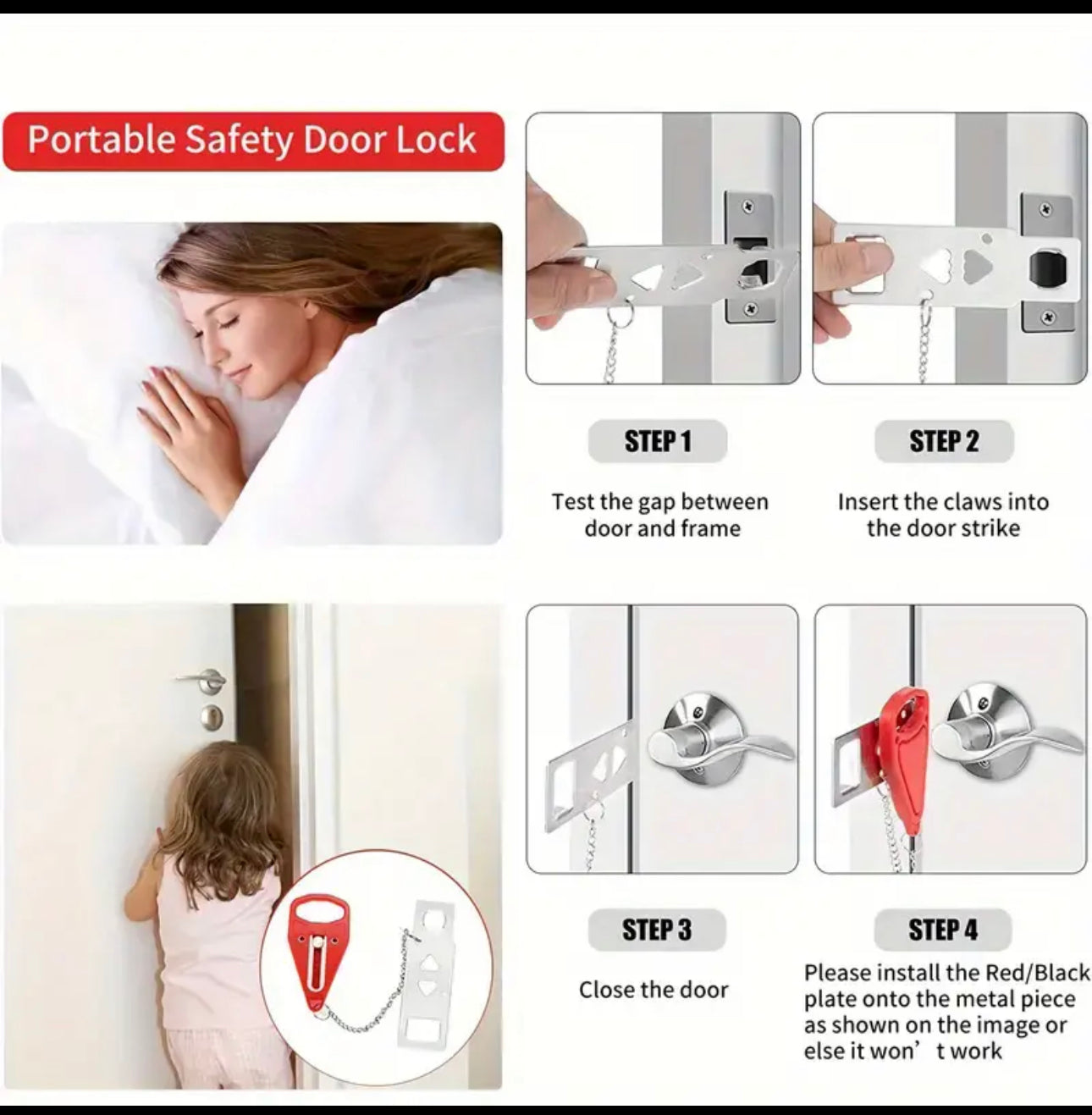 Portable Door Lock