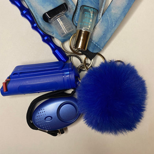 Blue Marble Self-Defense Keychain Set