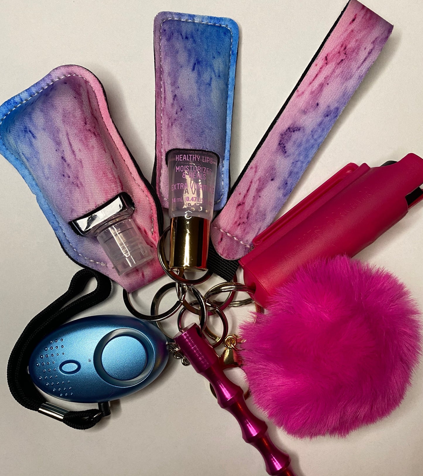 Pink & Blue Self-Defense Keychain Set