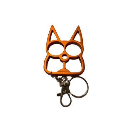 Orange Kitty Keychain