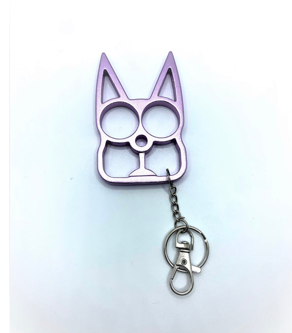 Lilac Kitty Keychain